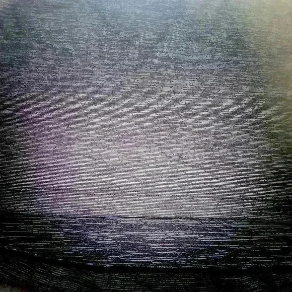 Medium Mondetta yoga band  micro stripe stretch skirt grey/ black.Slight Hi/ lo - Picture 2 of 9